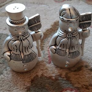 GODINGER silver art co. Snowman salt and pepper